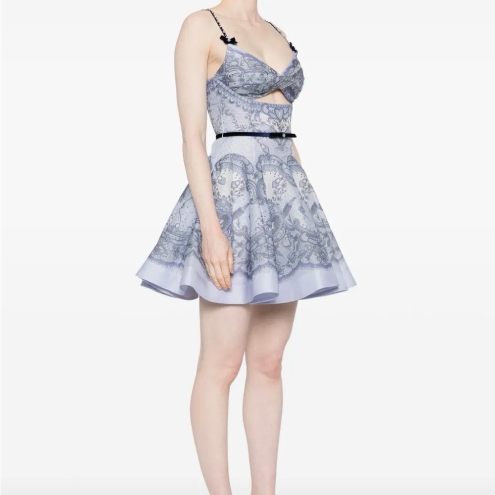 Zimmermann Lavender Lace Mini Dress